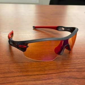 Used Oakley Radar sunglasses with minimal Ellen’s scratches